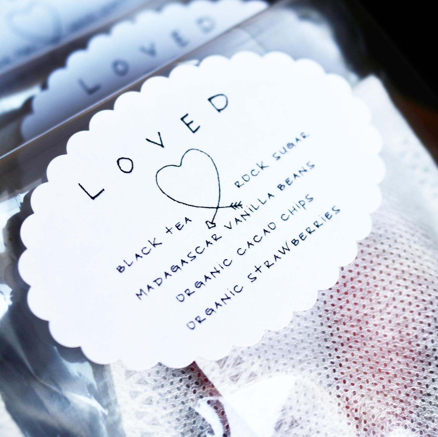 L o v e d ❤️ 🫖 
Share love this Valentine&rsquo;s Day with our handcrafted blend of Black Tea, rock sugar, Madagascar vanilla beans, unsweetened cocoa chips, and organic dehydrated strawberries. Available online and In store at Wildflower Boutique I