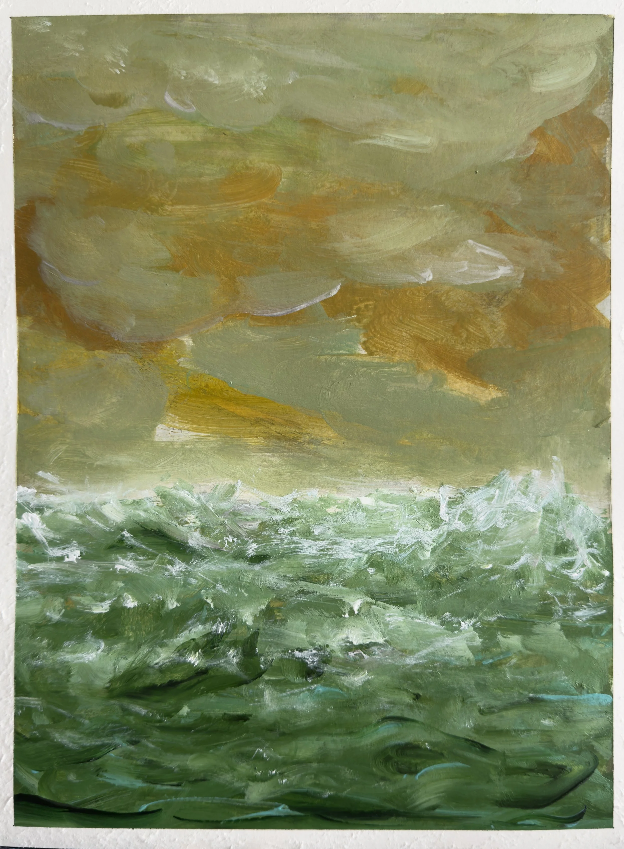 Abstract Seascape on Paper II