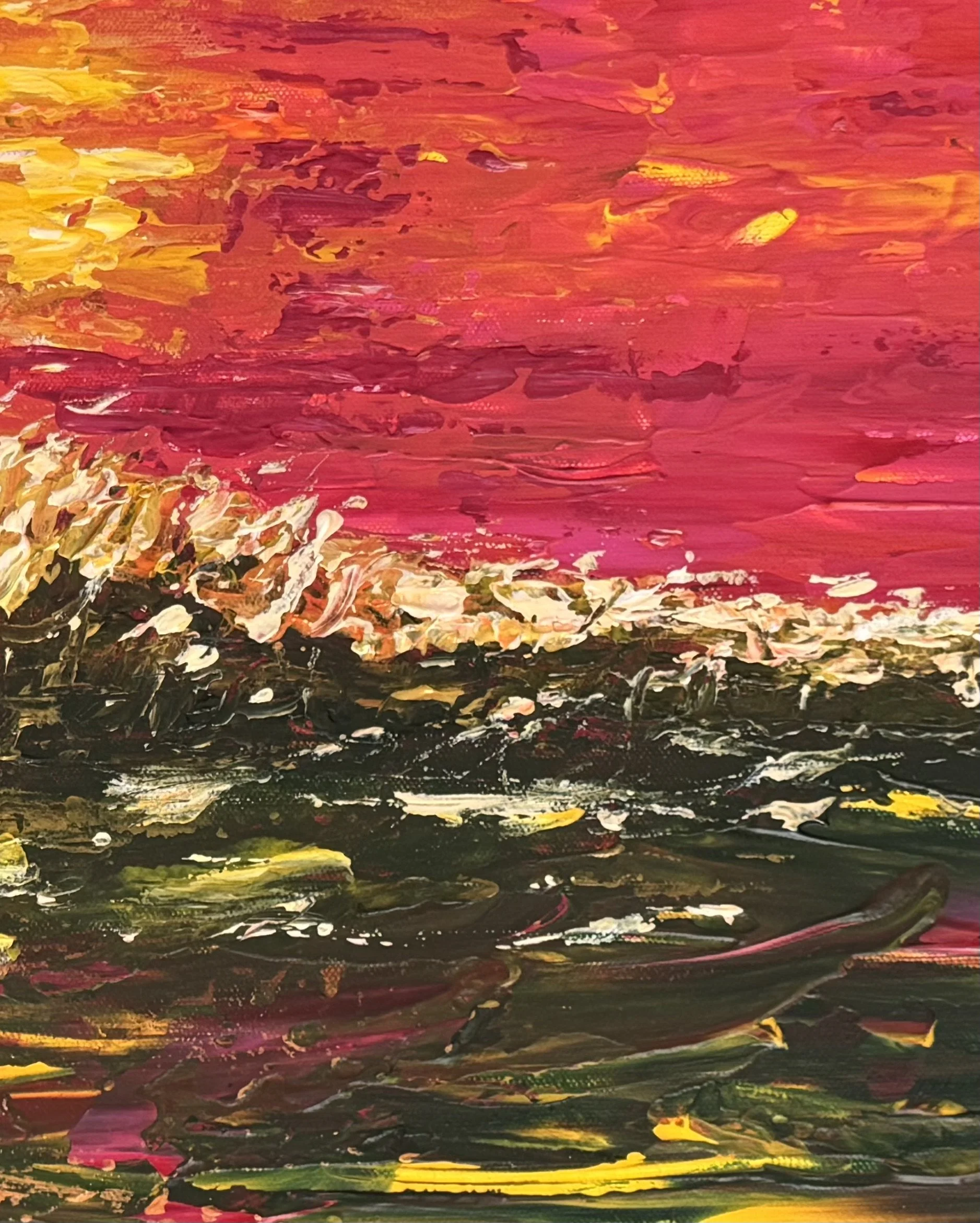 closeup of abstract seascape "warm"