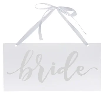 CLEAR BRIDE CHAIR SIGN - $2.50