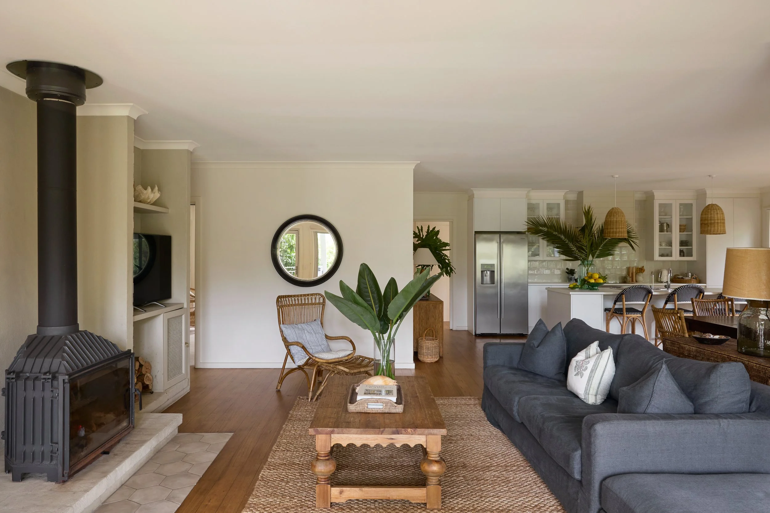 Considered interiors at Verandah Retreat, pet-friendly accommodation on Phillip Island