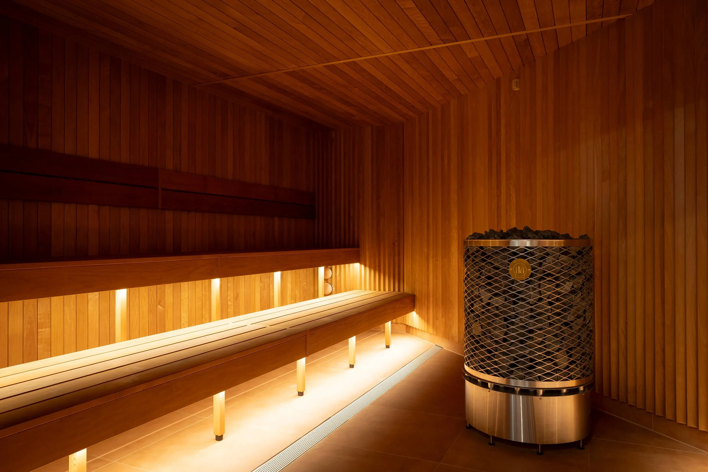 Wellbeing Elements sauna interior, Phillip Island