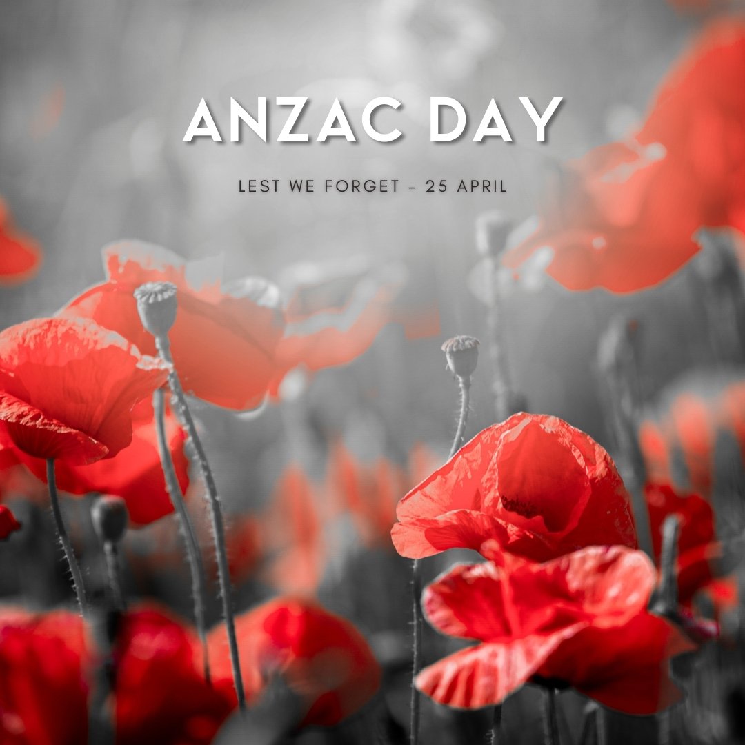 Today, we honour the brave individuals who have served and sacrificed for our freedom. On this ANZAC Day, let's take a moment to reflect and remember.

Please note that our office will be closed as we pay our respects.

 #ANZACDay #LestWeForget