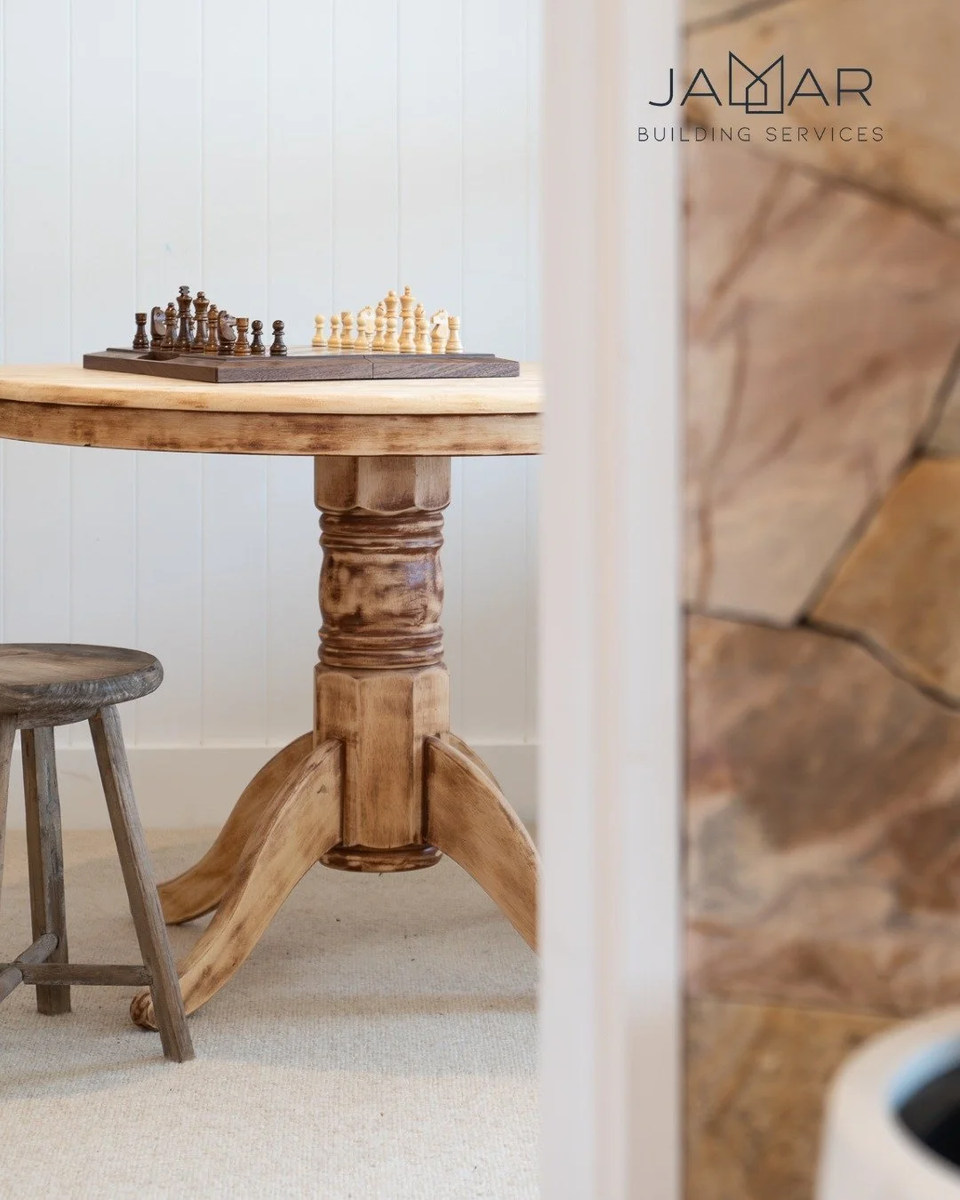 Design is in the details.

Because building a home isn&rsquo;t just about structure &mdash; it&rsquo;s about creating moments.

This quiet corner, complete with natural textures and timeless furniture, shows how thoughtful spaces invite connection, c