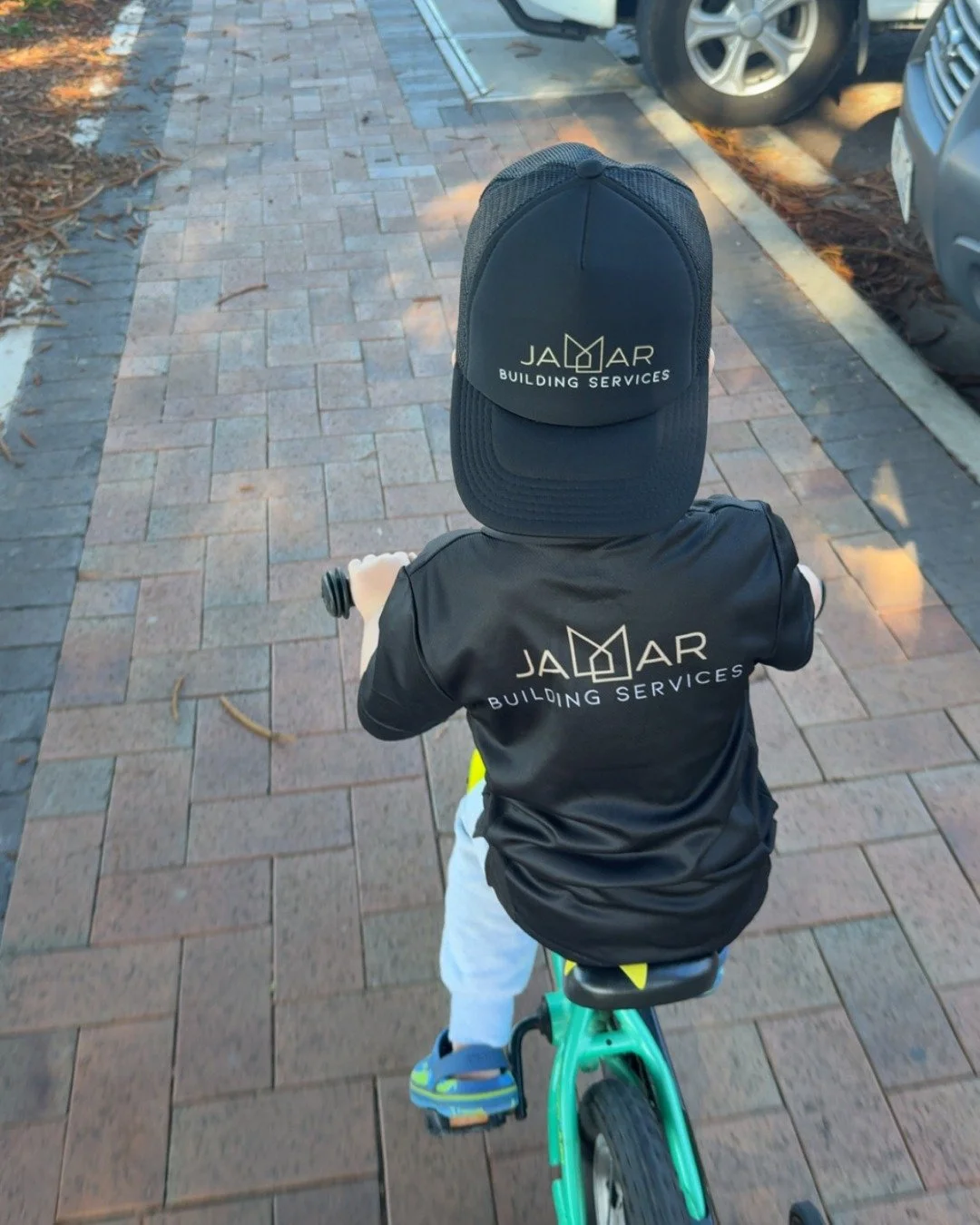 Next Generation Builder in Training? 🛠️ Repping the brand with pride. 

There&rsquo;s nothing better than seeing our little guy rocking the Jamar Building Services gear &mdash; future site supervisor, CEO, or just the cutest brand ambassador we&rsqu