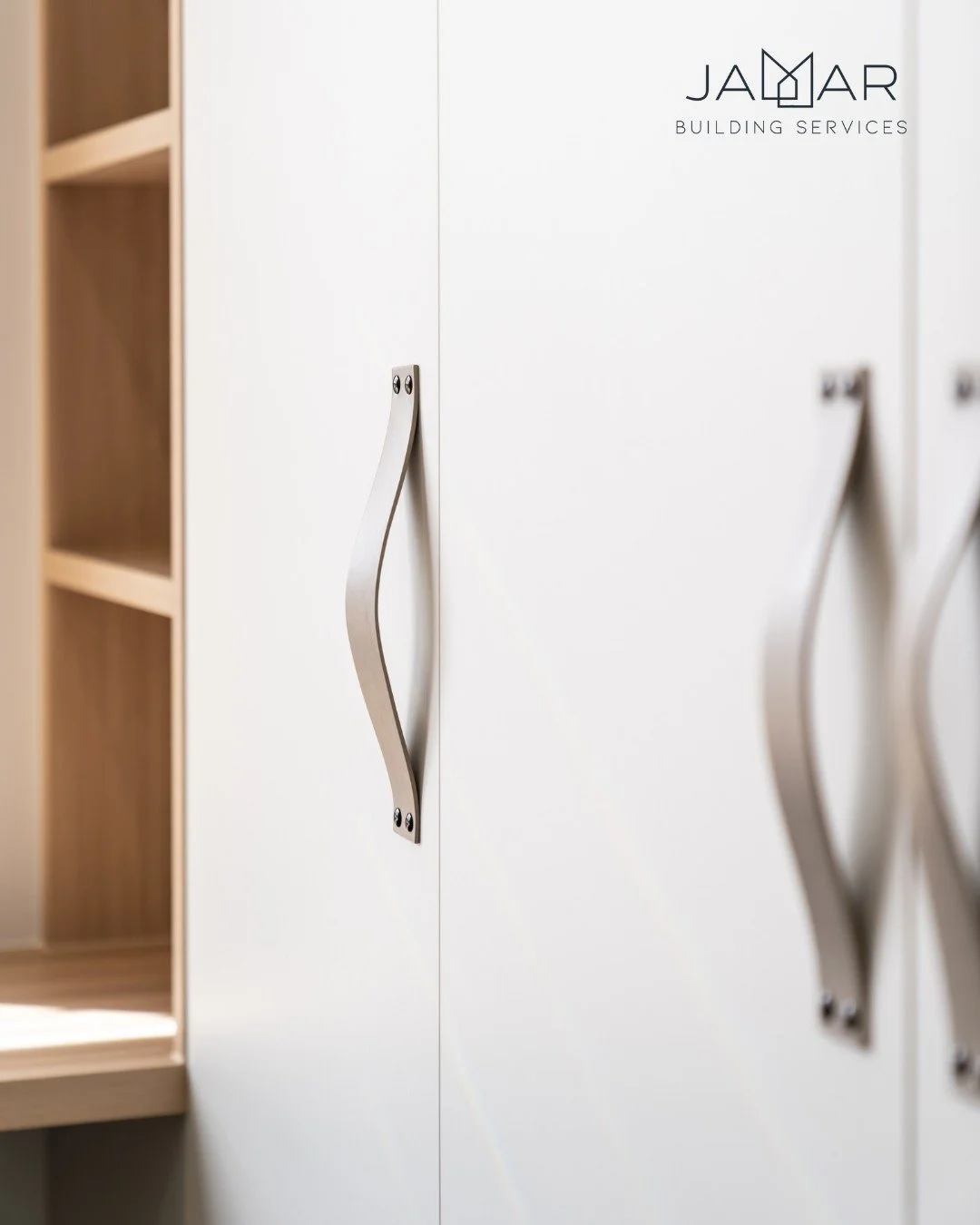 Smart Storage, Seamless Style

Where function meets flawless design.

At Jamar Building Services, we know that great storage doesn&rsquo;t just hide the mess &mdash; it enhances your home or workspace. These custom cabinetry solutions by Miller Kitch