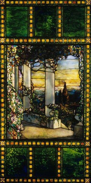 An example of original glasswork by Robert Louis Tiffany. Source: Cleveland Museum of Art