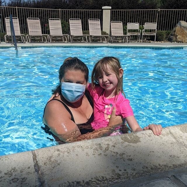 Swimming with Bernadette!!!