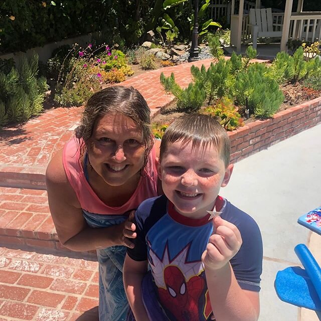 This little swimmer earned his silver star today!