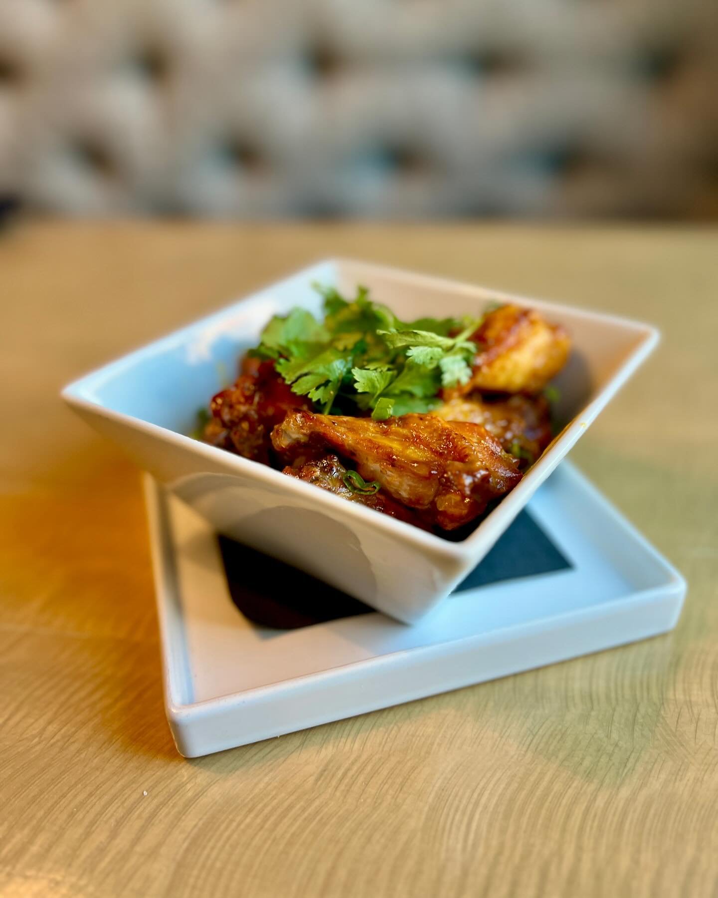 Featured tonight:
Mango habanero wings 
seasoned with orange gochugaru seasoning and toss in mango habanero sauce and topped with fresh cilantro, and scallions.

Make a reservation online or give us a call!