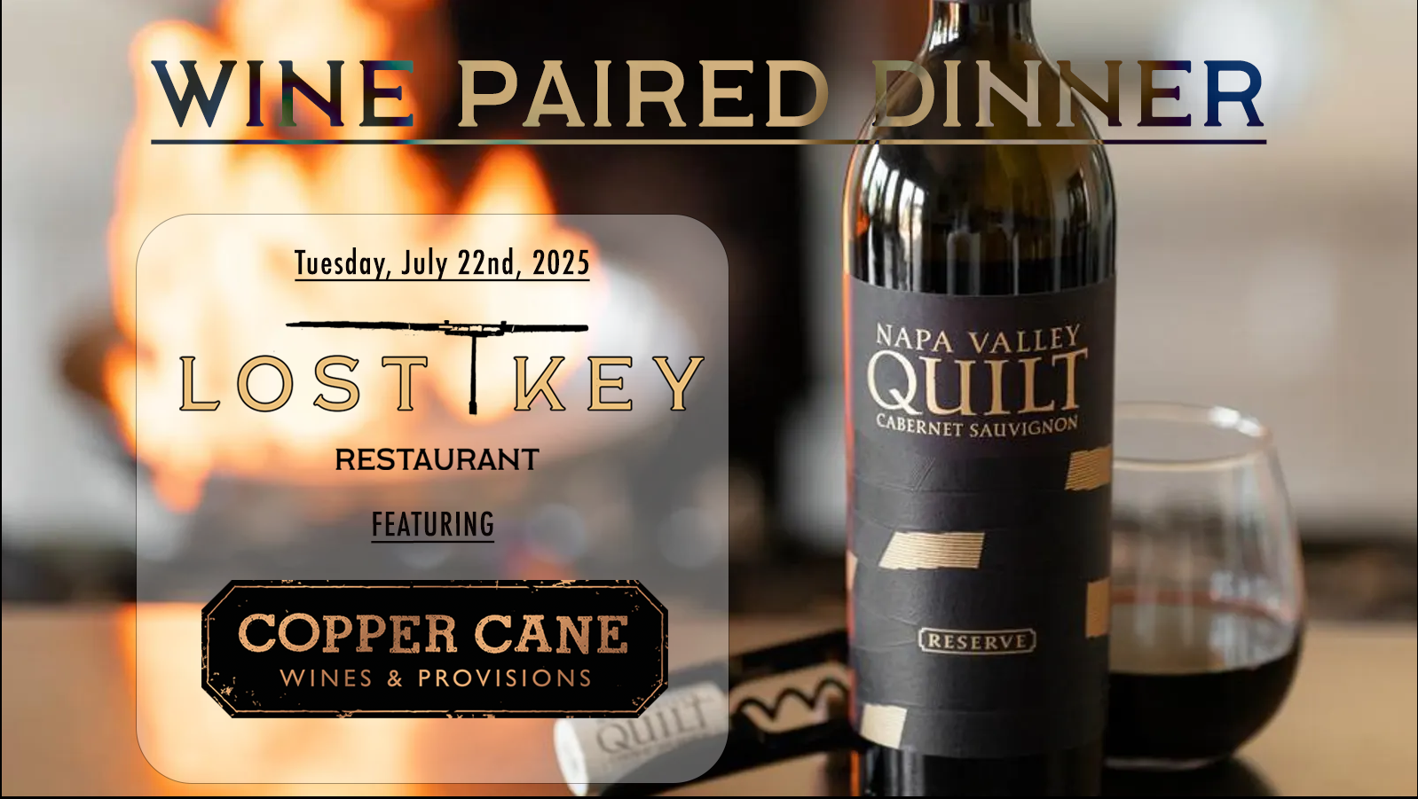 Copper Cane Wine Paired Dinner