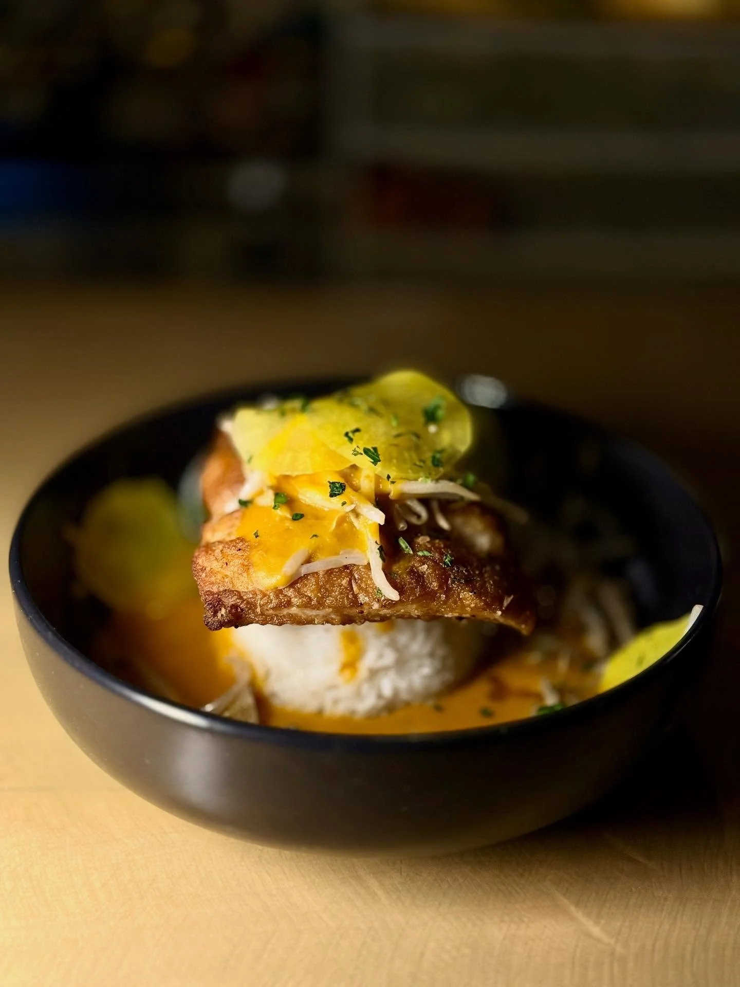 New feature alert!
๐ธ: PAN-ROASTED GROUPER     
Pan-roasted grouper, steamed white rice, authentic pumpkin curry, pickled dicon, and bean sprouts 
Reservations can be made on our website!
Lostkeytap.com
.
.
.
#grouper #chefs