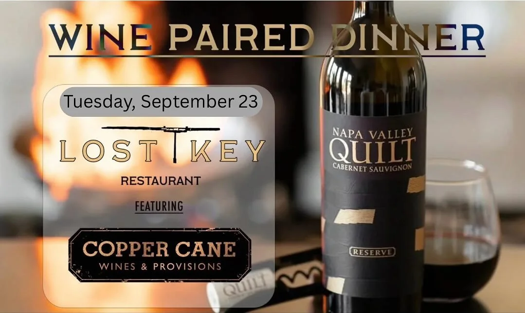 We are so excited for our Copper Cane Wine Paired Dinner next week! 
๐ทThere is still time to get your tickets!๐ท
Tickets and more information:
https://lostkeytap.com/events/copper-cane-wine-paired-dinner
.
.
.
#wine #winedinner #winepairing #redwin