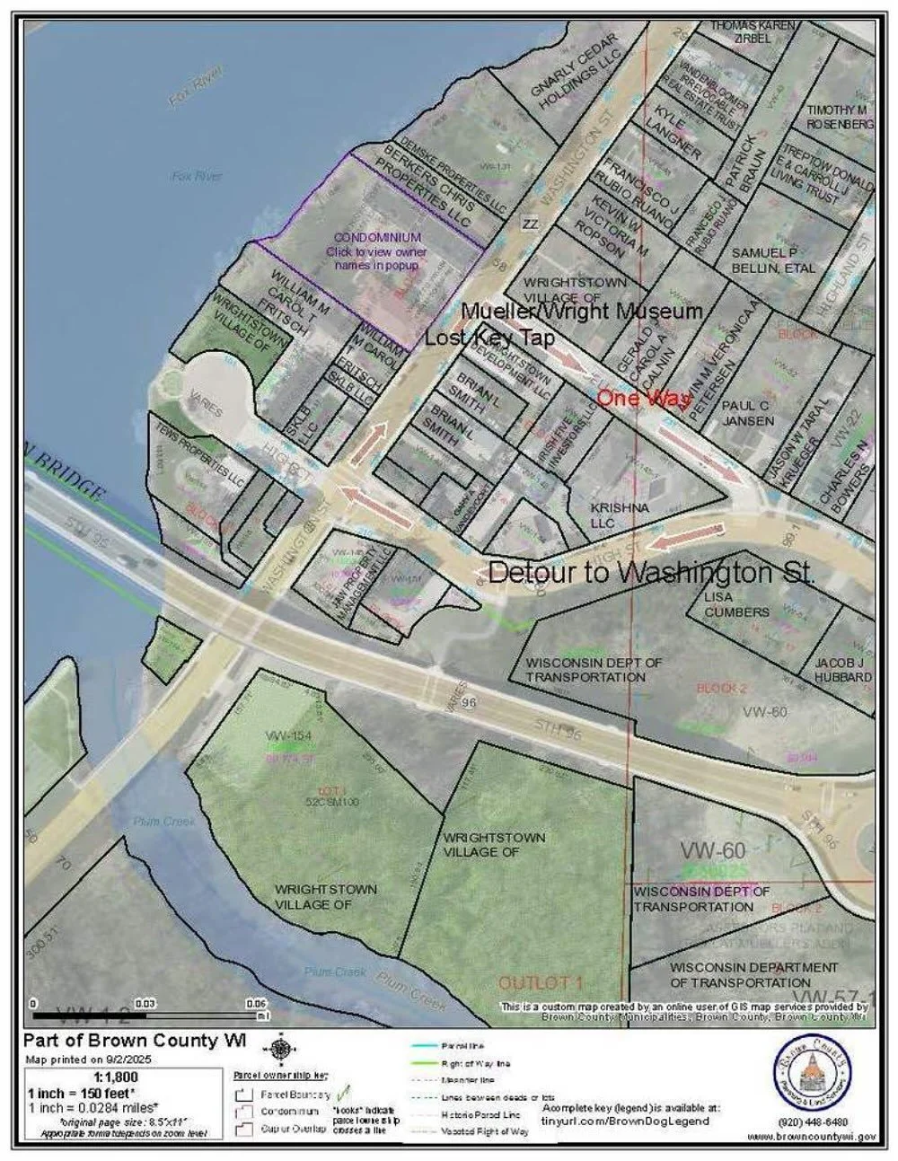 Some traffic patterns are changing around us!
Here is a map of the new traffic patterns!
Here’s what is changing:
-Mueller St. will become a ONE-WAY street
-Traffic flow will go UPHILL only (from Washington St. toward High St. (CTY MW))
For mo
