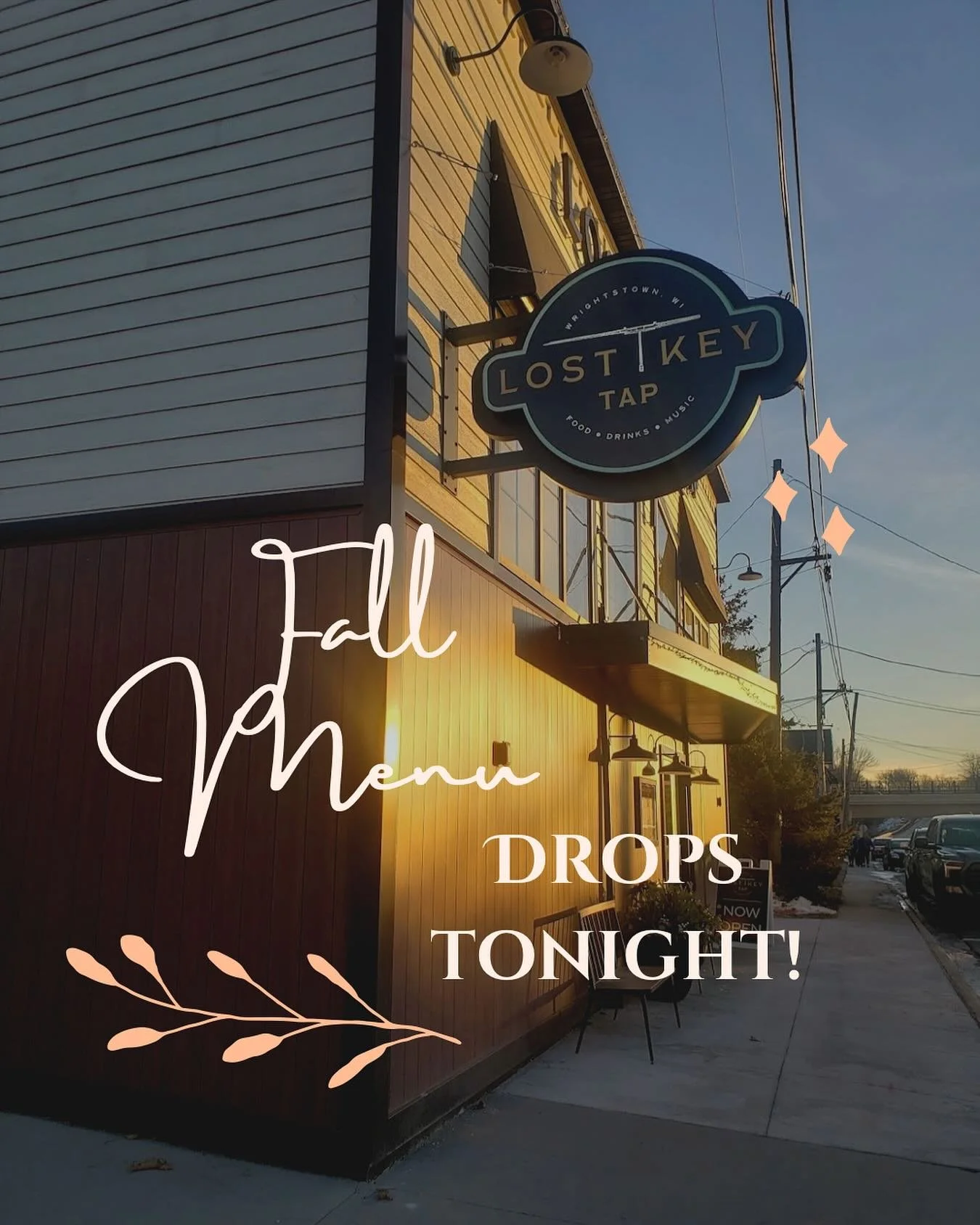 Fall changes are coming to the menu today! 
Come in and see what’s new! 
Make your reservations on our website!
Lostkeytap.com
.
.
.
#fall #fallflavors #fallmenu #new #foxcities #foxriver #foxvalley #depere #greenbay #foxvalleyfood #foxcitiesf