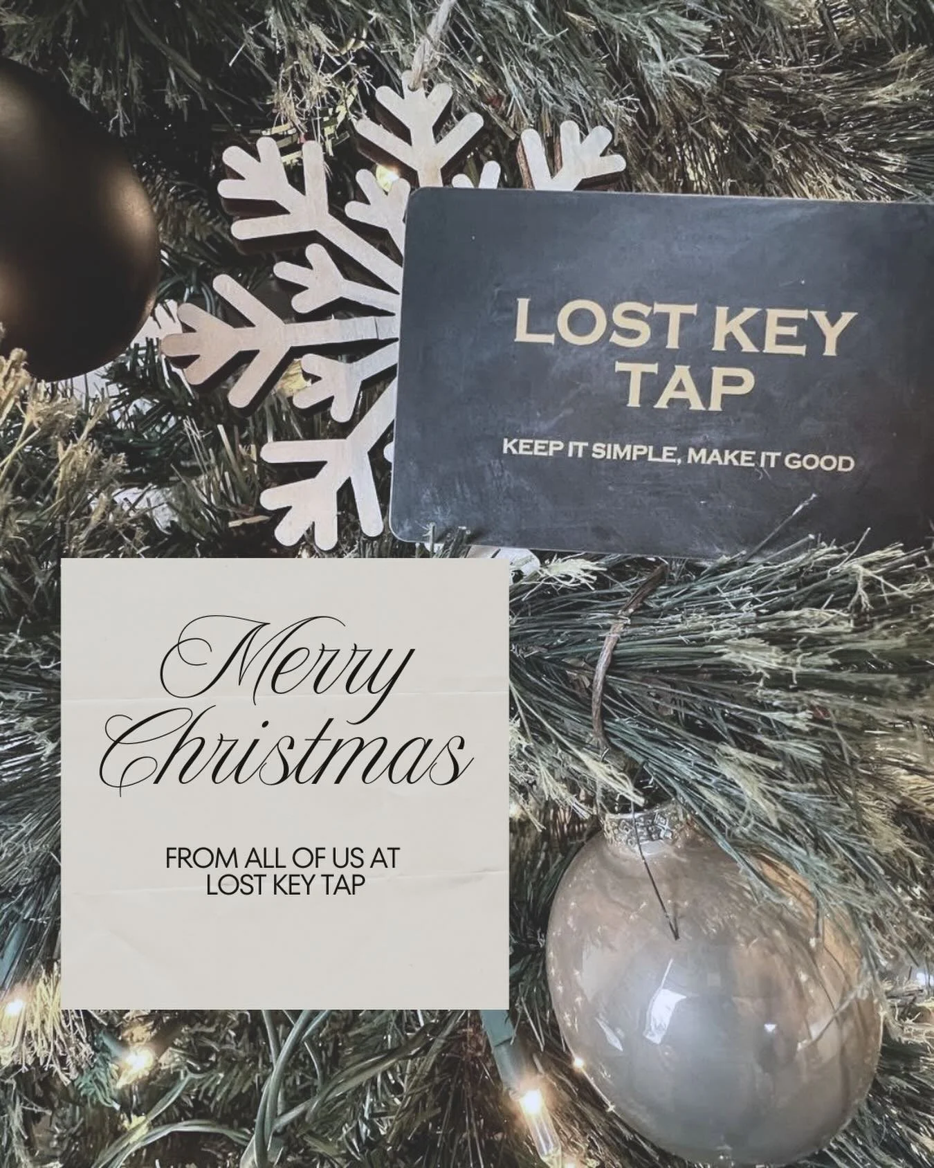 Merry Christmas from all of us at Lost Key Tap! We hope you have a wonderful holiday!

Lostkeytap.com
.
.
.
#merrychristmas #foxvalley #foxcities #depere #greenbay #appleton #foxvalleyfood #greenbayfoodie #bar #restaurant