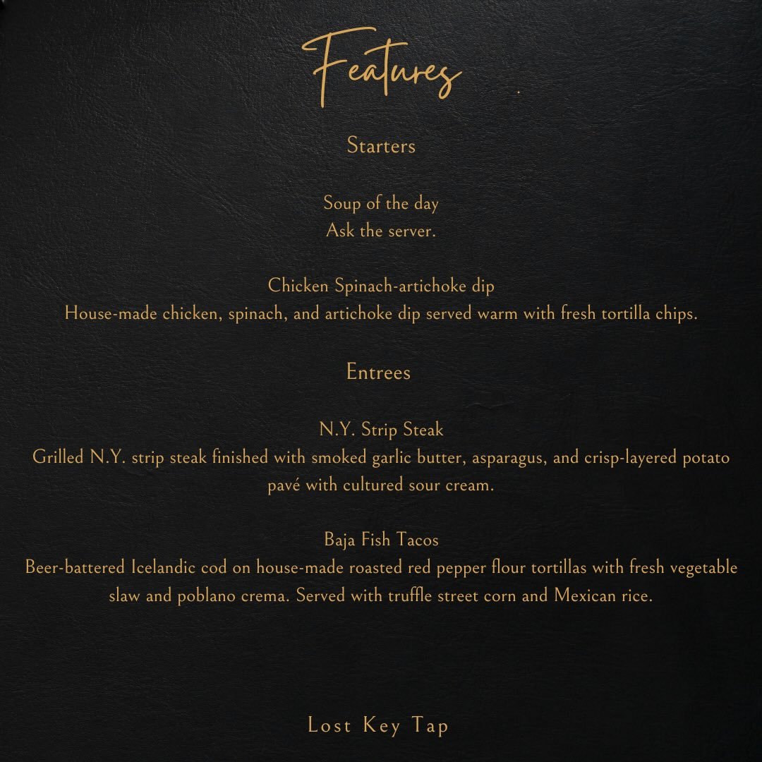 🔥New features!🔥

Make your reservation on our website!
Lostkeytap.com
.
.
.
#chefsfeature #foxvalleyfood #greenbayfoodie #depere #foxcities