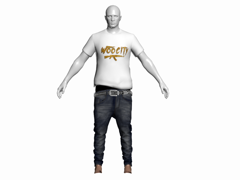MP Male Sagged Skinny Jeans #224 — Goldie Mods