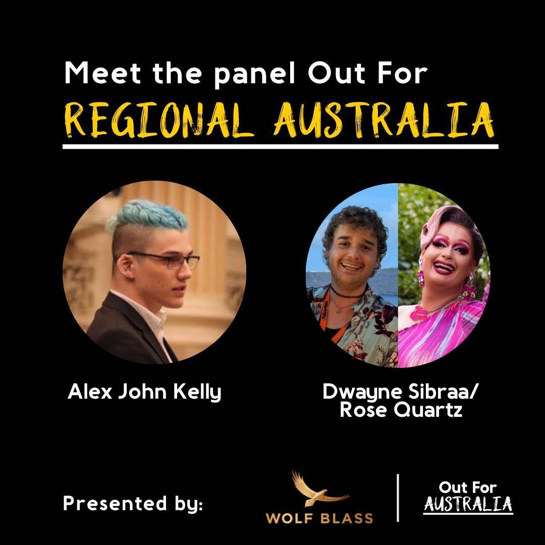 We&rsquo;re back with another panel spotlighting regional LGBTQIA+ stories!

We&rsquo;ll be discussing what authentic regional engagement and inclusion looks like for LGBTQIA+ people&mdash;so don&rsquo;t miss out! Meet two of our panelists:

🌈 Alex/
