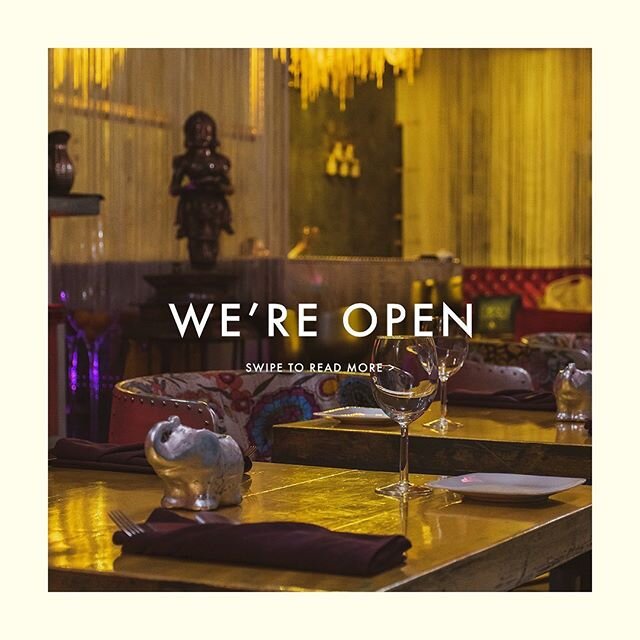 We're finally opening our doors to our patrons as we resume our dine-in services from today. We have taken all the necessary steps to ensure the safety of our staff and guests.

We're excited to welcome y'all!

Reserve your space on our website (link