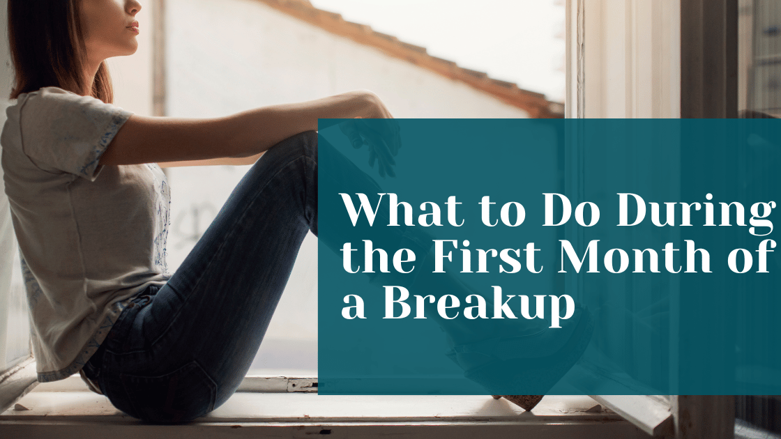 woman sitting at window sill reflecting on early healing after a breakup