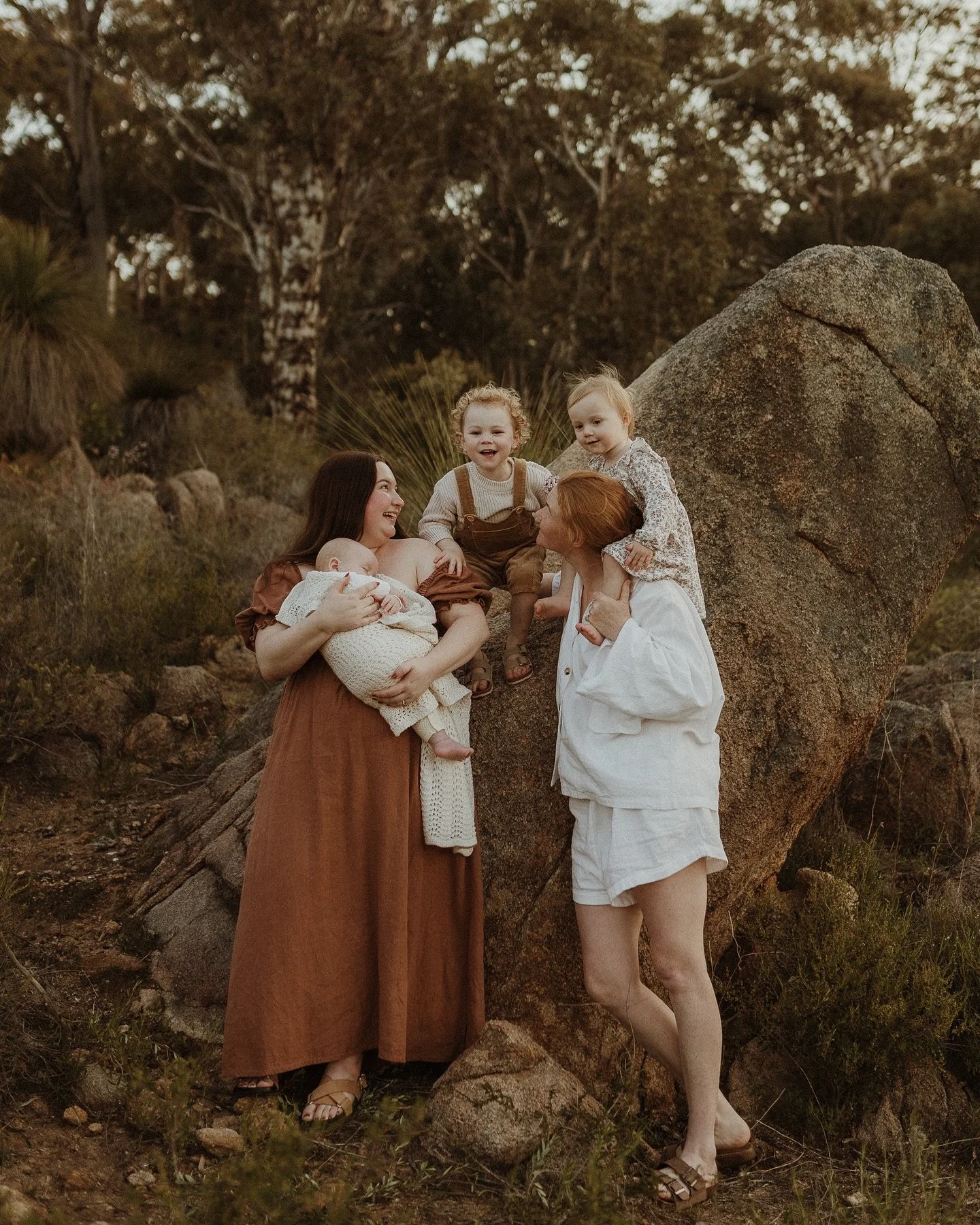 Two mamas, three littles, one beautiful chaos 💕 The kind of love you can feel through the frame.