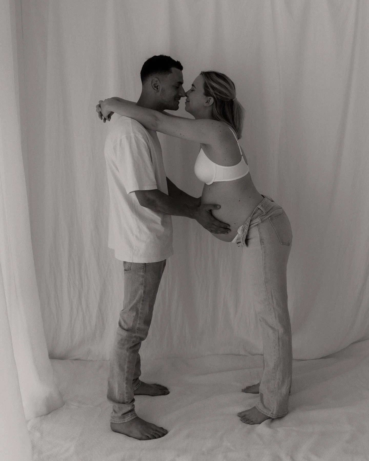 Brianne &amp; Steve. In their bubble waiting for their bundle of joy to arrive ☁️