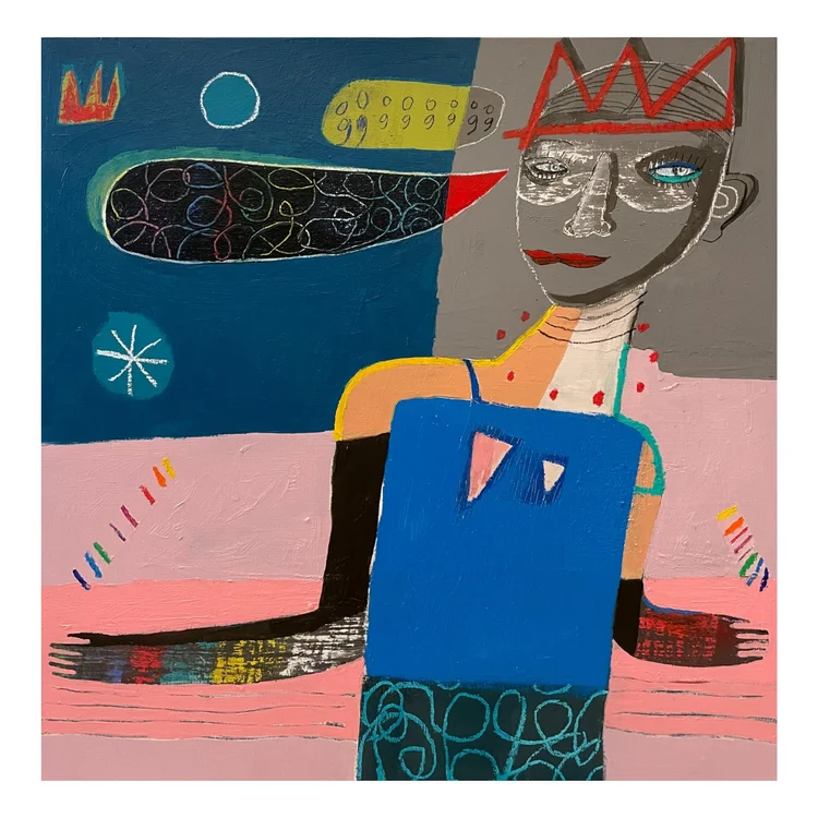 日本に パステル画「月明かり」910mm×1220mm 絵画/タペストリ - retrace.ai