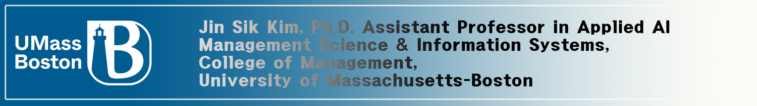 Jin Sik Kim, Ph.D. Assistant Professor in Data Analytics