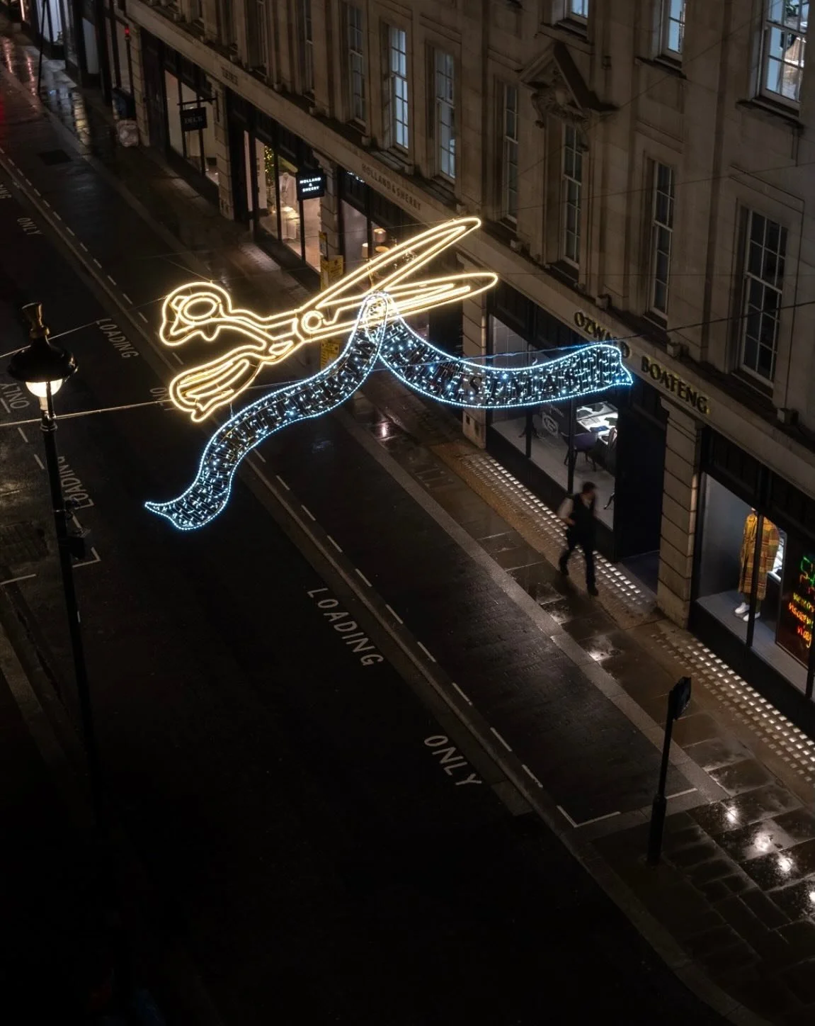 This Wednesday evening, we&rsquo;ll be lighting up the Row for Christmas &mdash; and we&rsquo;d love for you to join us.

This year&rsquo;s Christmas lights take inspiration from one of the most iconic tools in every tailor&rsquo;s workshop &mdash; a
