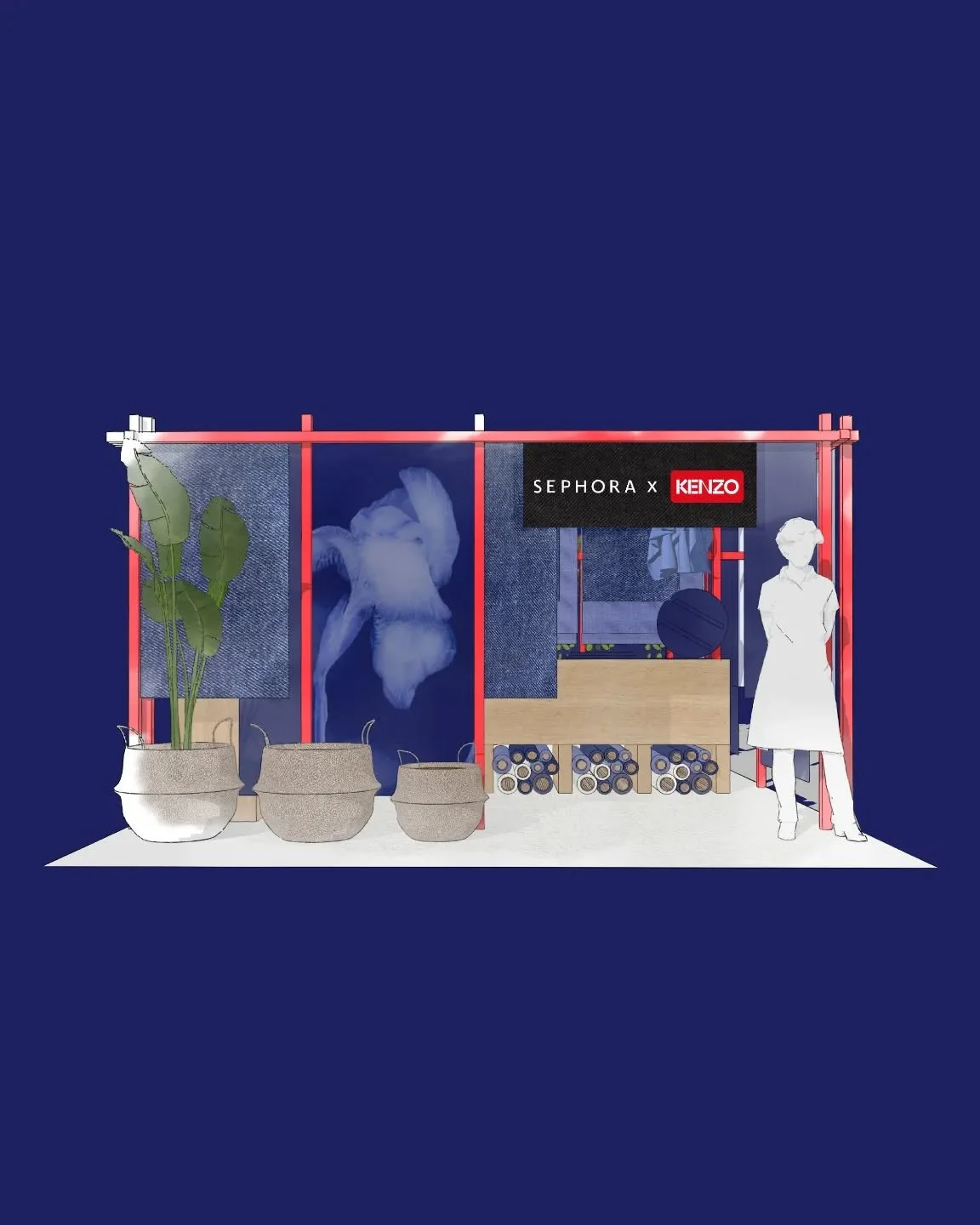 I worked with @kenzoparfums to create a pop-up concept for the launch of their new Indigo fragrance. Here are some of the very initial thoughts for Sephora.
brand @kenzoparfums
design @studiodelabrousse