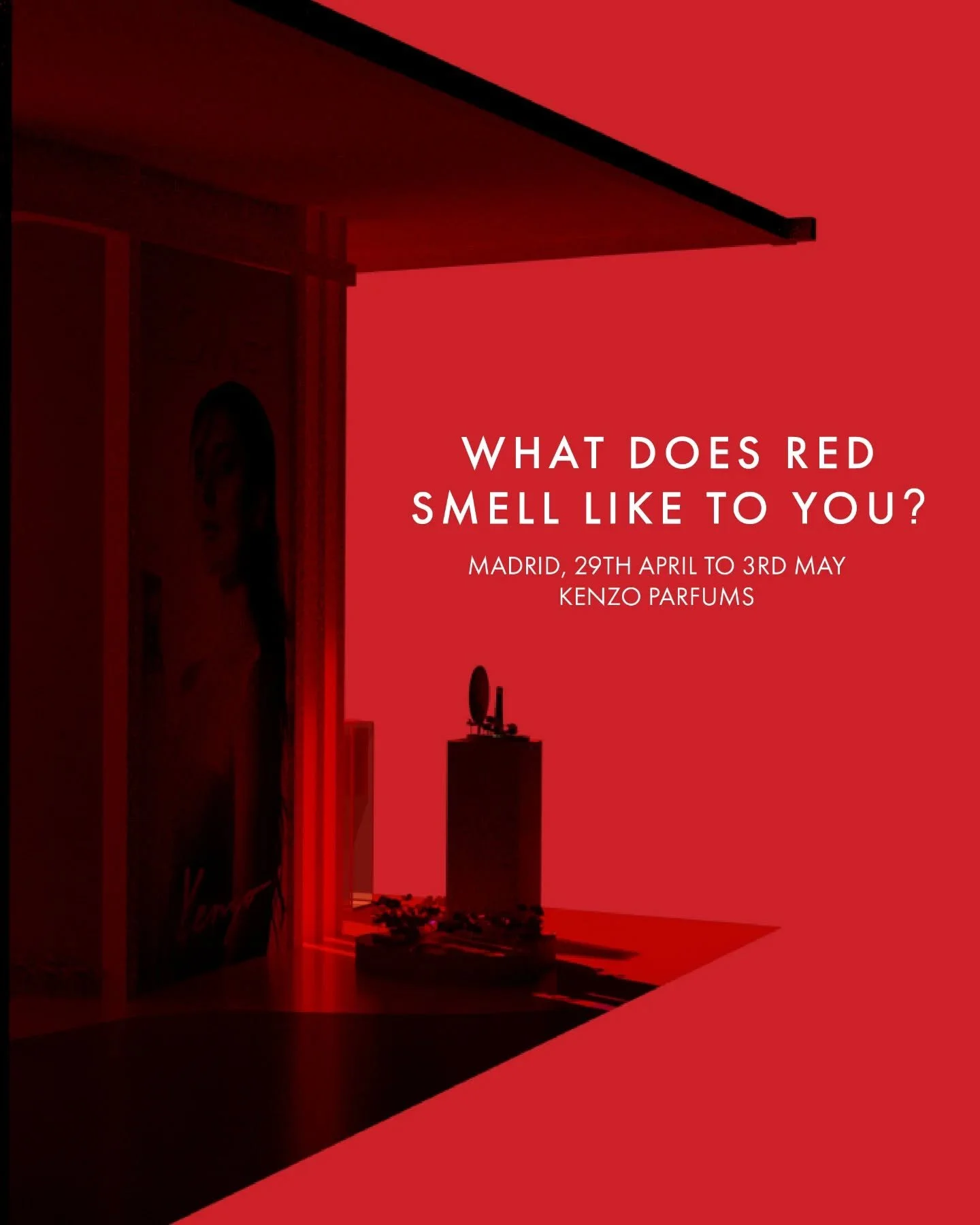 👀
I worked with Kenzo to create a whole pop-up around the concept of "What does red smell like?". Very excited to see this live super soon.

Client @kenzoparfums 
Design @studiodelabrousse