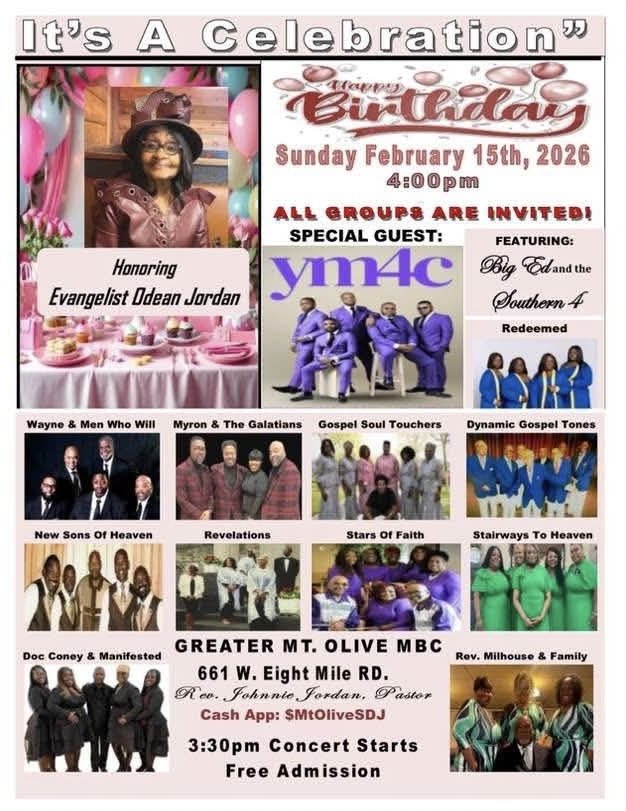 Birthday Celebration Evg. Odean Jordan