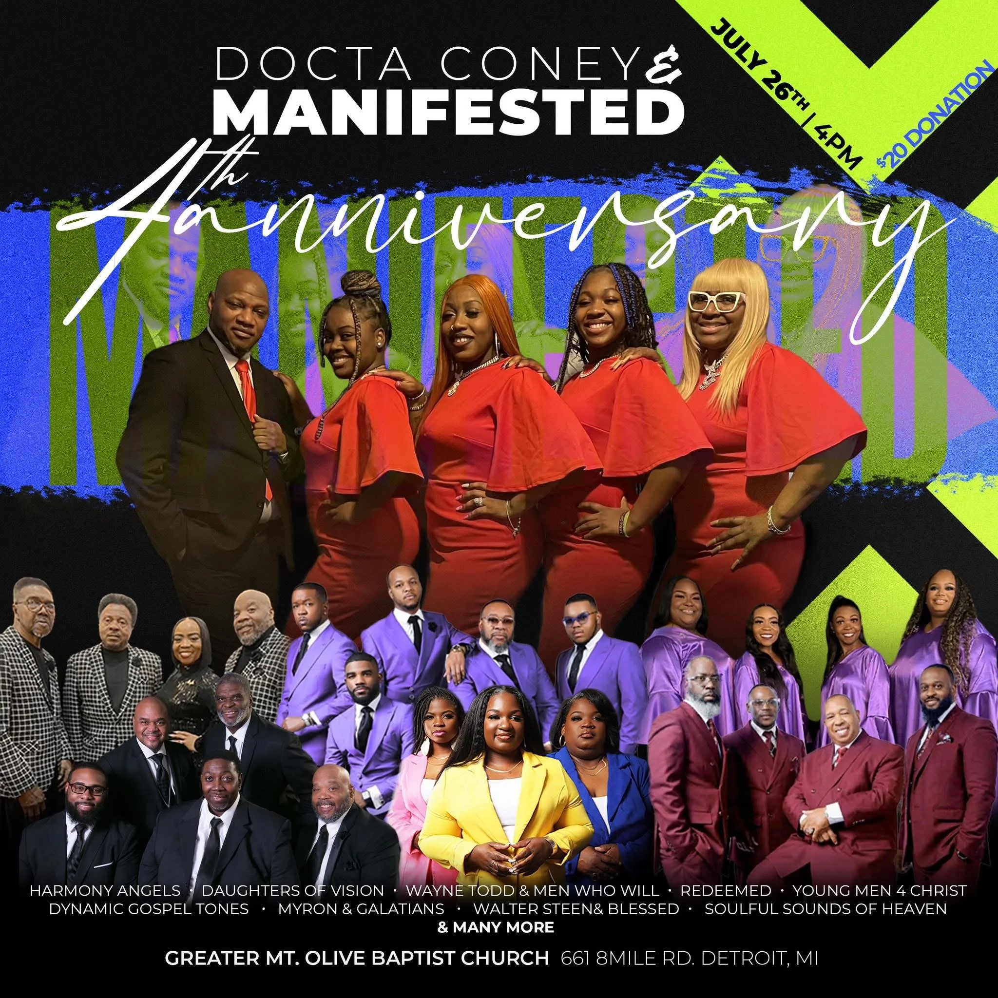 Doc Coney &amp; Manifested Anniversary 