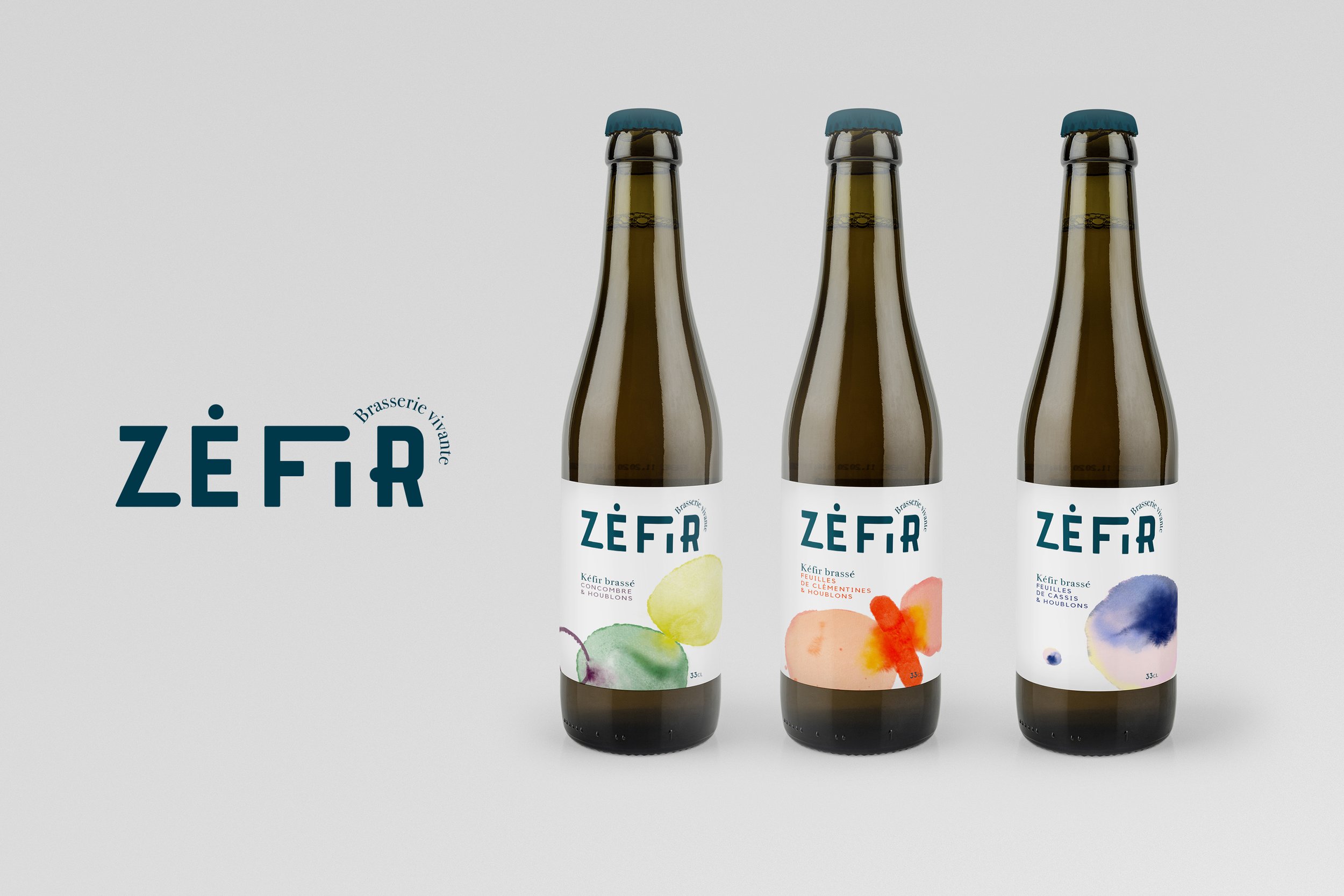 Zéfir - brasserie vivante | Identité et illustration