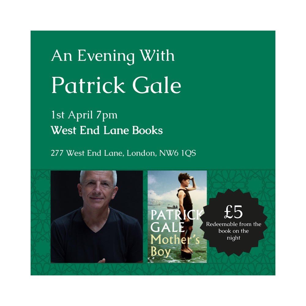 Patrick Gale Event Ticket