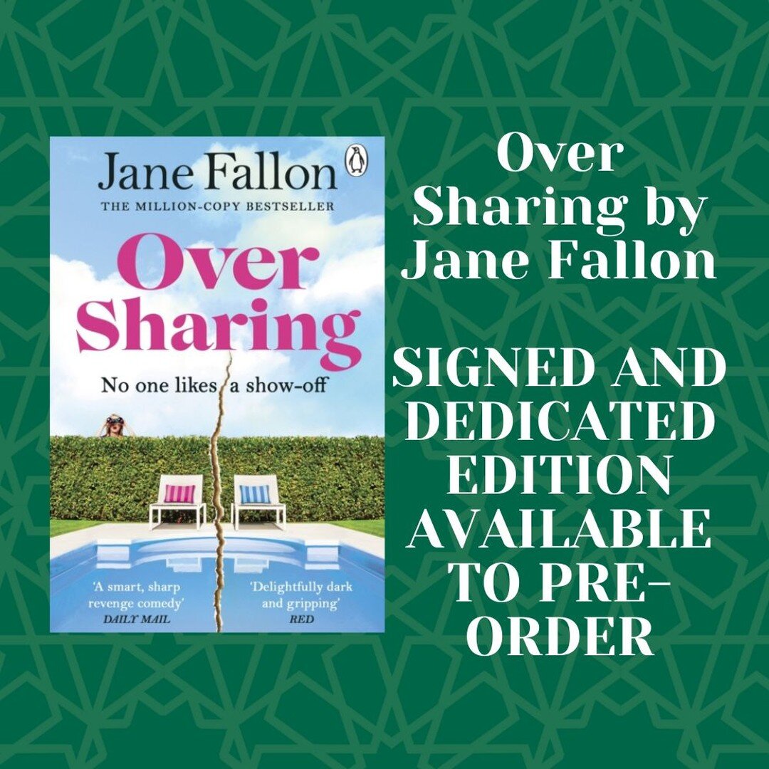 Bookshop favourite @janefallon2 will be joining us in a few weeks to sign copies of her new paperback 'Over Sharing'!

You can pre-order a signed and dedicated copy at welbooks.co.uk, and we ship internationally 🎉
.
.
.
.
.
#janefallon #oversharing 