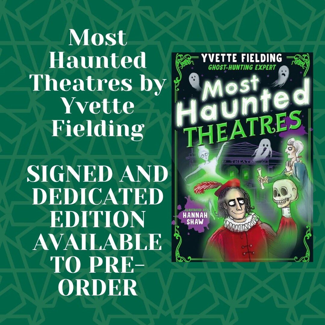 Calling all ghost fans! Yvette Fielding will be popping by next week to sign copies of her new book 'Most Haunted Theatres'. Pre-order yours at welbooks.co.uk 👻
@realyfielding 
.
.
.
.
.
#mosthaunted #mosthauntedtheatres #yvettefielding #bookshop #b