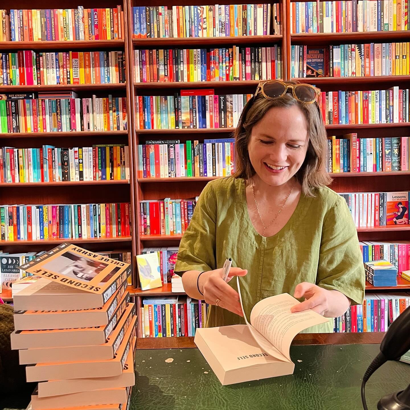 The ever delightful Chlo&euml; Ashby happened to be passing this weekend and signed a whole stack of her brilliant new pb Second Self, a beautiful, thoughtful meditation on life&rsquo;s choices. Come get your signed copy!