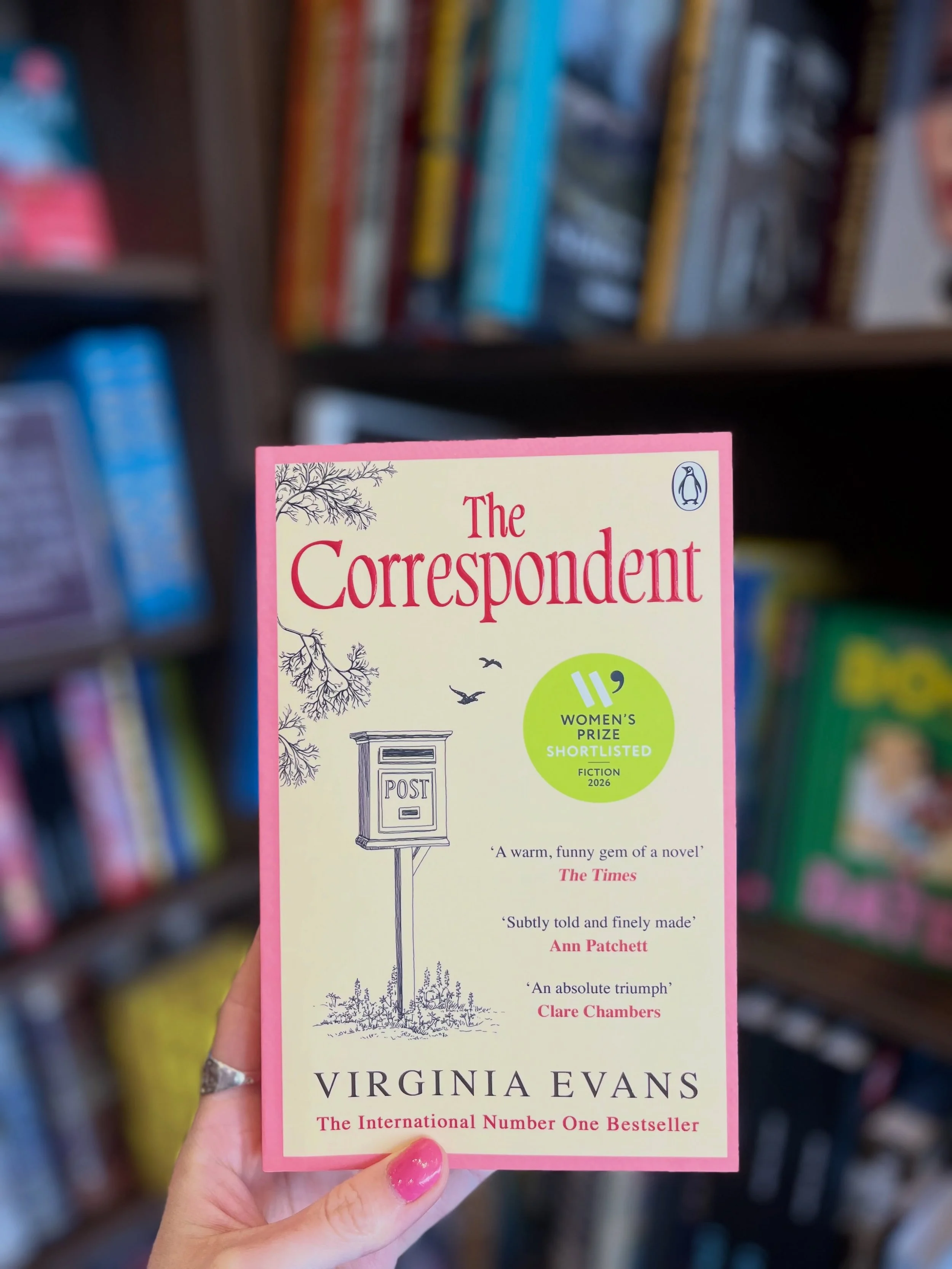 A huge congrats to @virginia.l.evans for winning the @womensprize 2026! If you haven&rsquo;t read The Correspondent, don&rsquo;t get FOMO, come &amp; grab your copy from us! 🫶💐😋

#books #bookrecommendations #litfic #bookshop #london