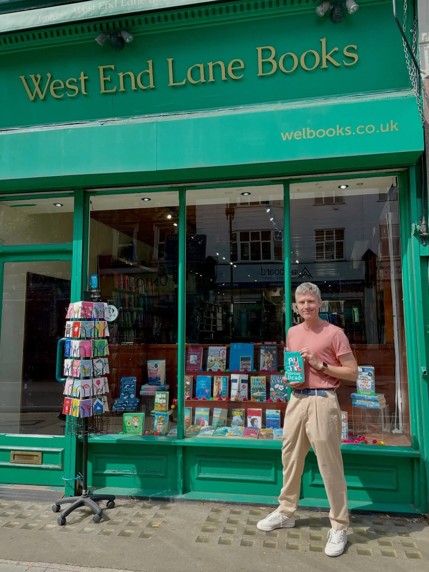 Happy publication day to @theguyliner! &spades;️&hearts;️&clubs;️ Thank you so much for stopping by to sign copies for us today! Signed editions available now in store and on our website at WWW.WELBOOKS.CO.UK