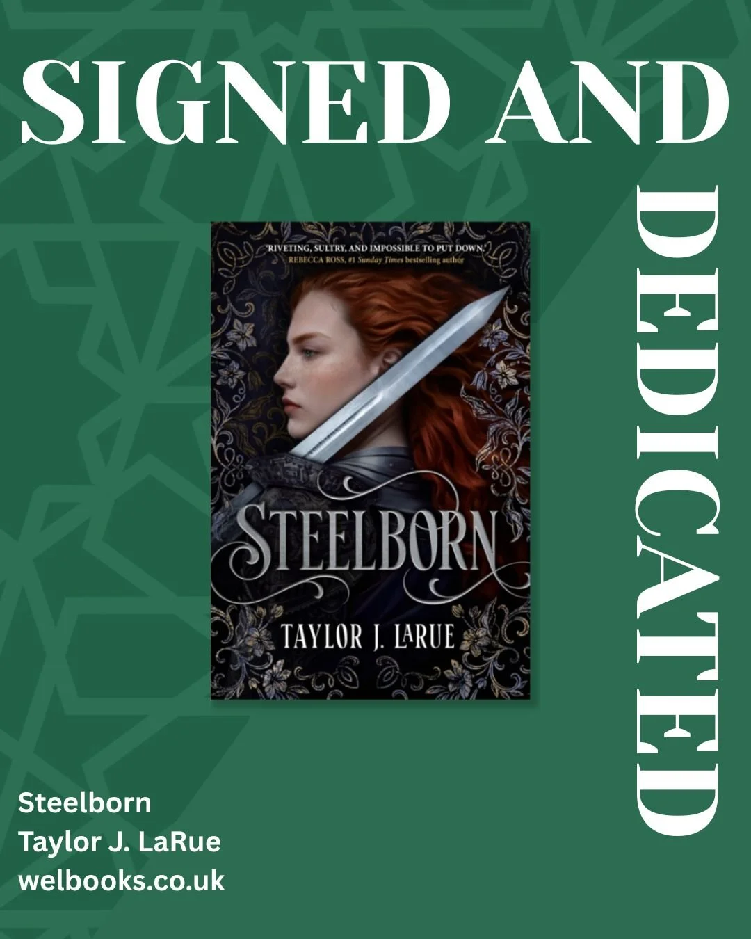 Pre-orders for Steelborn are officially up on WWW.WELBOOKS.CO.UK Romantasy at its finest!
@taylorjlarue 
@waywardtxf 

#books #romance #booktok #bookstagram #romantasy