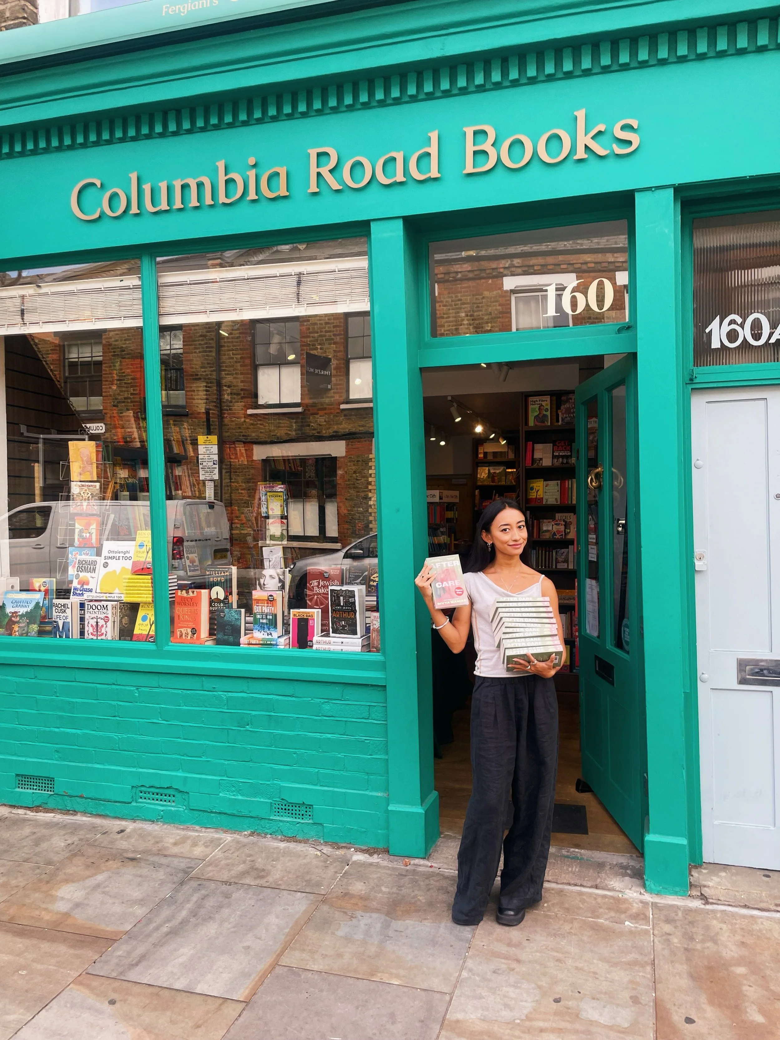 Lovely @divyamaniar popped by this morning to sign copies of her new book After Care! We&rsquo;ve got plenty in stock stock 🌺
