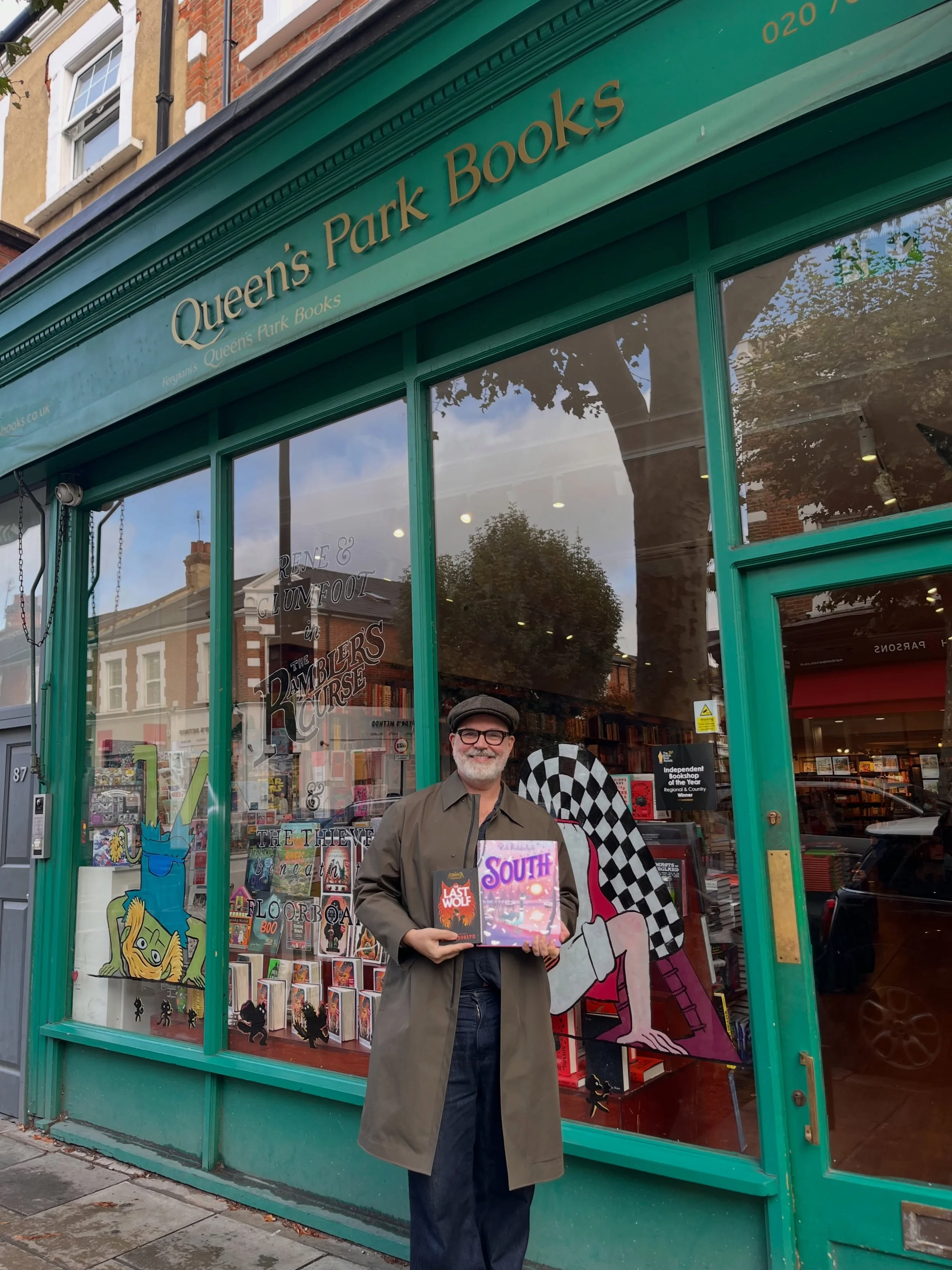2 in 1! Thank you @rbiddulph for signing both South and The Last Wolf! You&rsquo;ve made our day! 

#books #art #illustration #bookshop #london