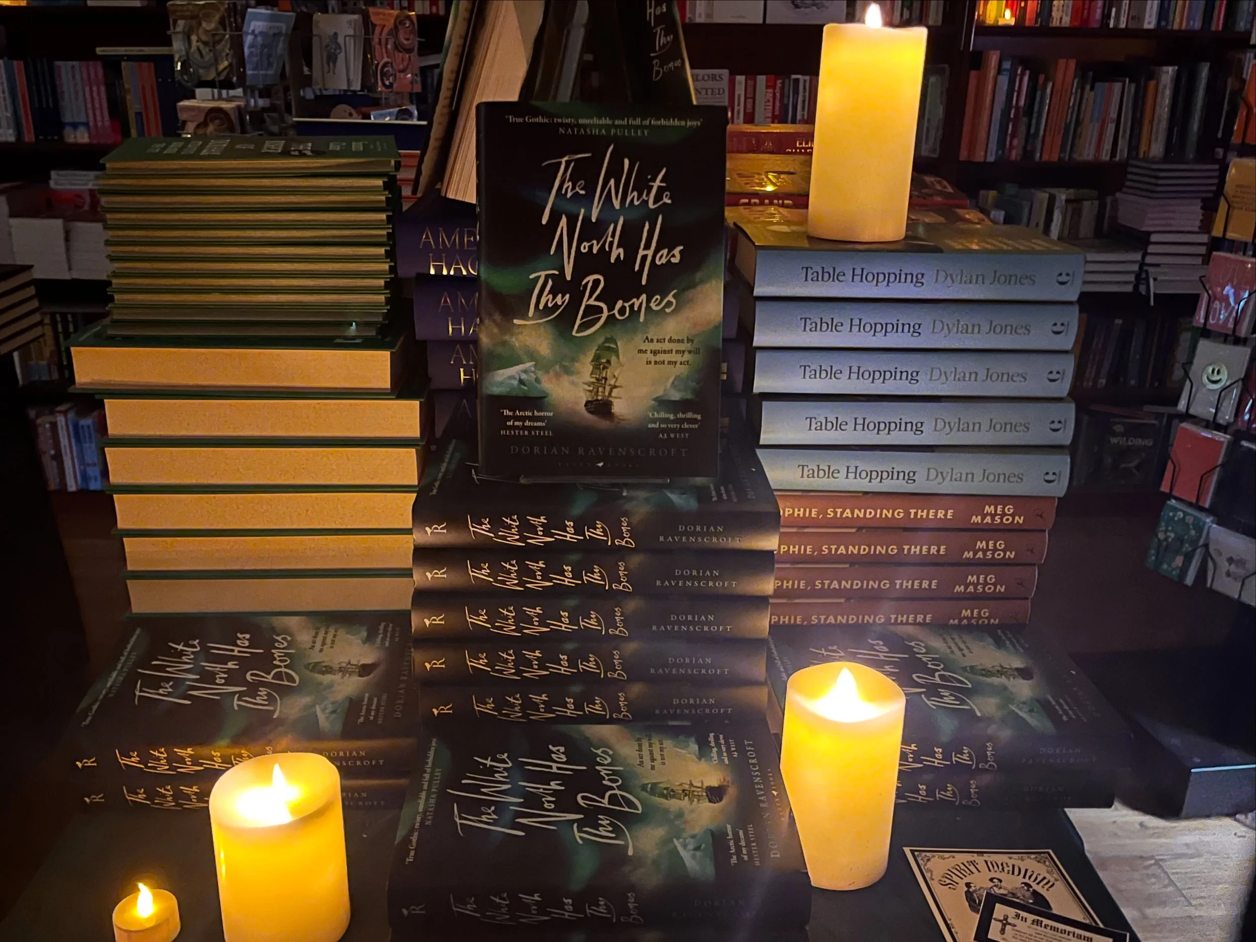 We had a very spooky time last night welcoming @dravenscroftwrites new book The White North Has Thy Bones into this earthly plain! Available in store and online if you want a chill, a thrill and a fright this is not one to miss! 

#books #halloween #