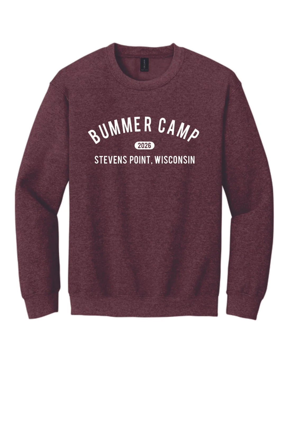 BUMMER CAMP_CREW NECK_DARK MAROON HEATHER.jpg