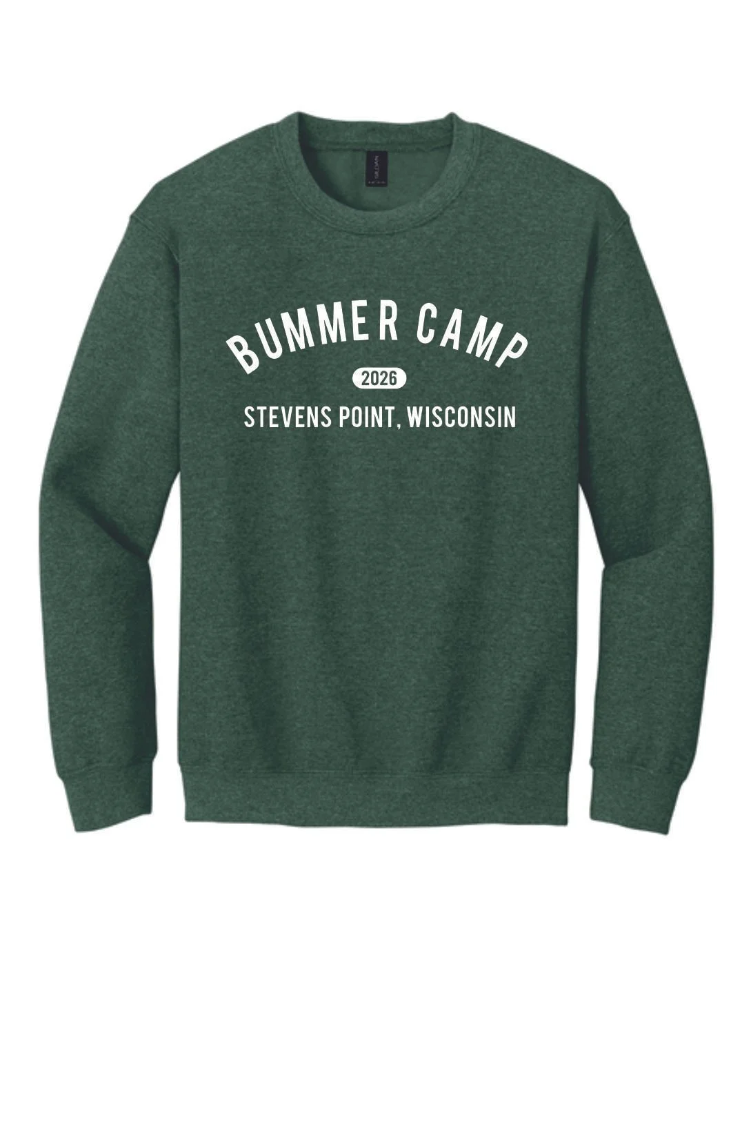 BUMMER CAMP_CREW NECK_DARK GREEN HEATHER.jpg