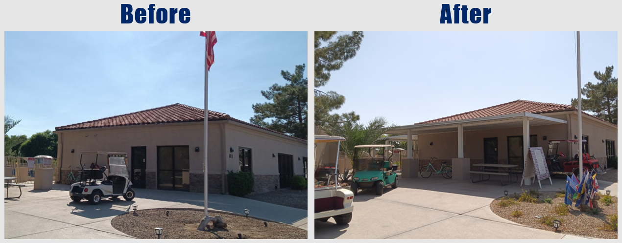 Link Estates - Custom Aluminum Awning