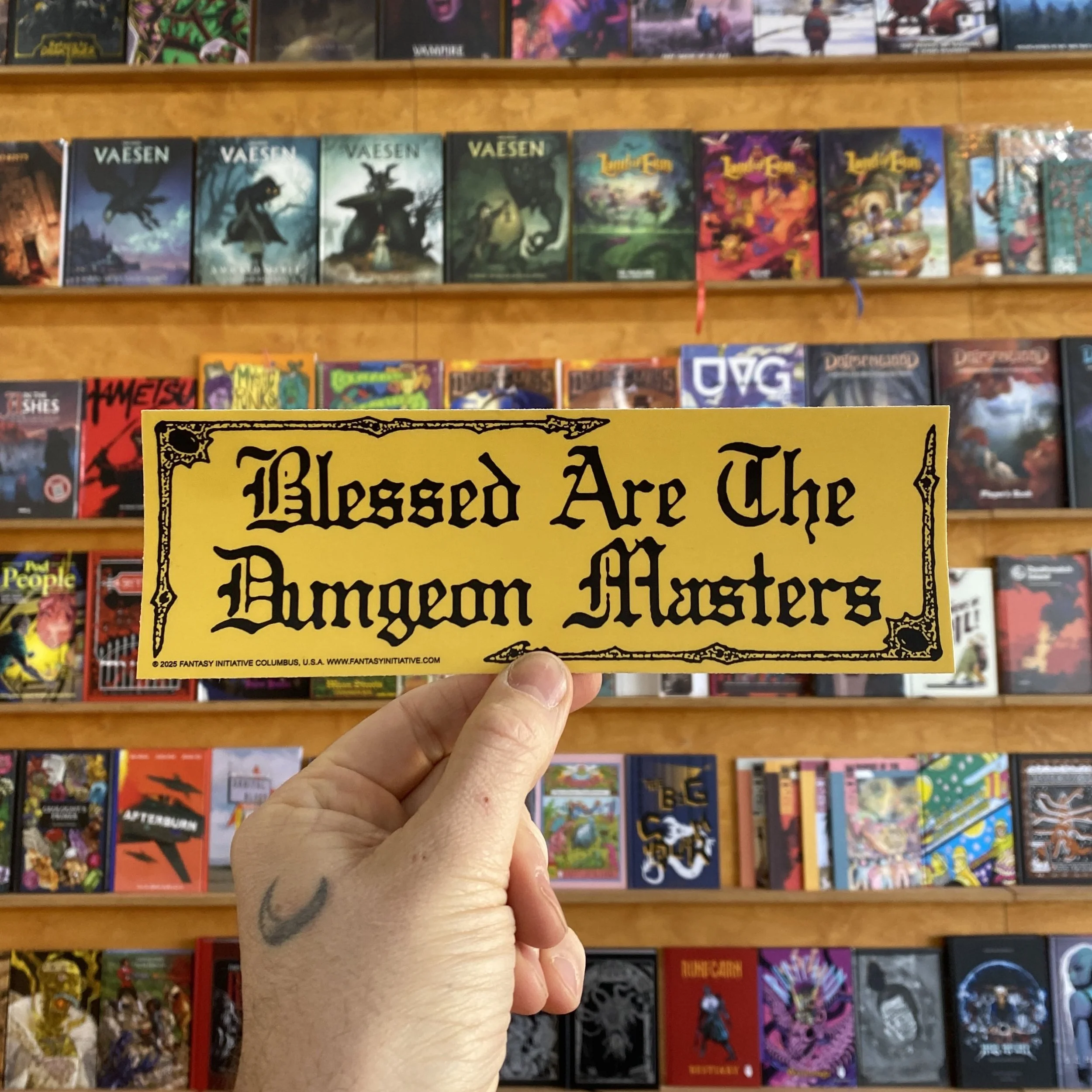 Fantasy Initiative BLESSED ARE THE DUNGEON MASTERS Bumper Sticker