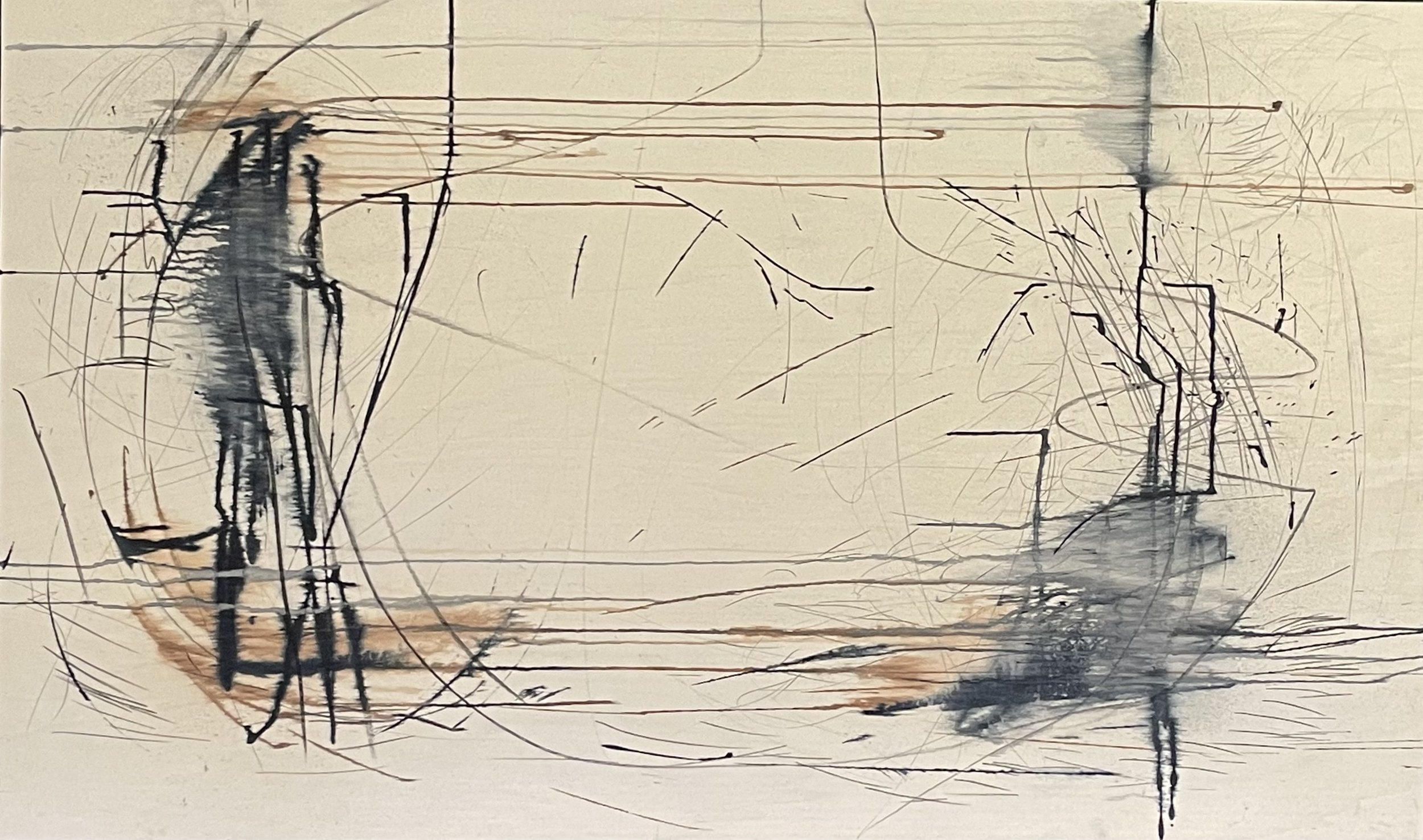 Release
Acrylic ink, & graphite on wood panel
93cm x 150cm